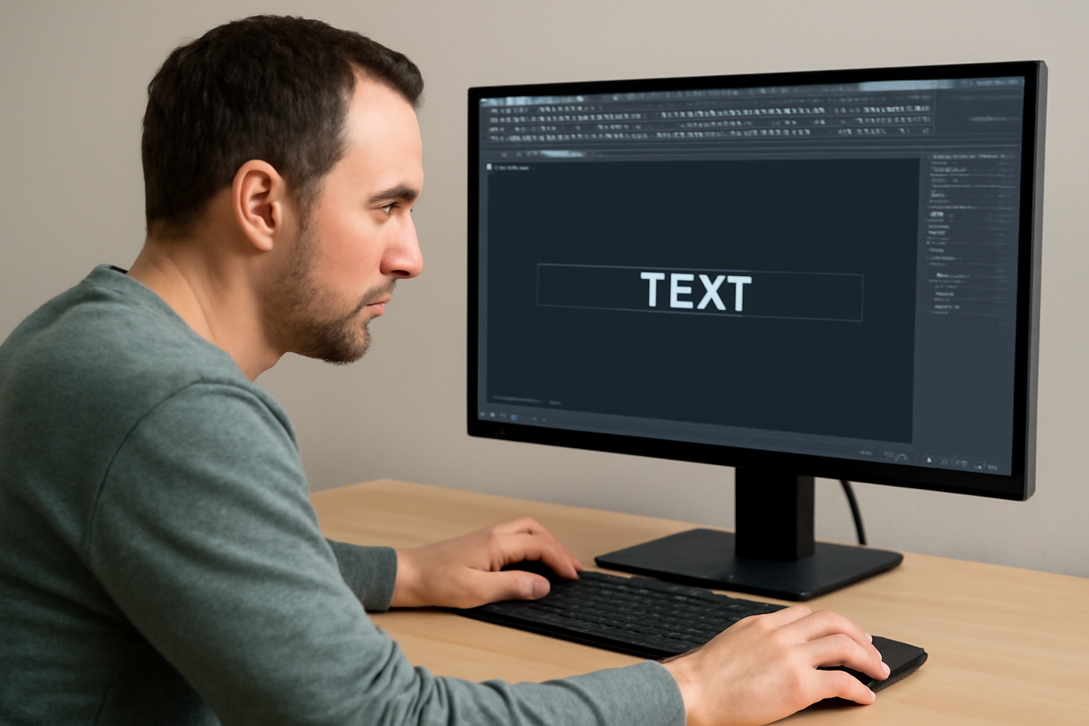 Как выровнять текст в AutoCAD по одной линии