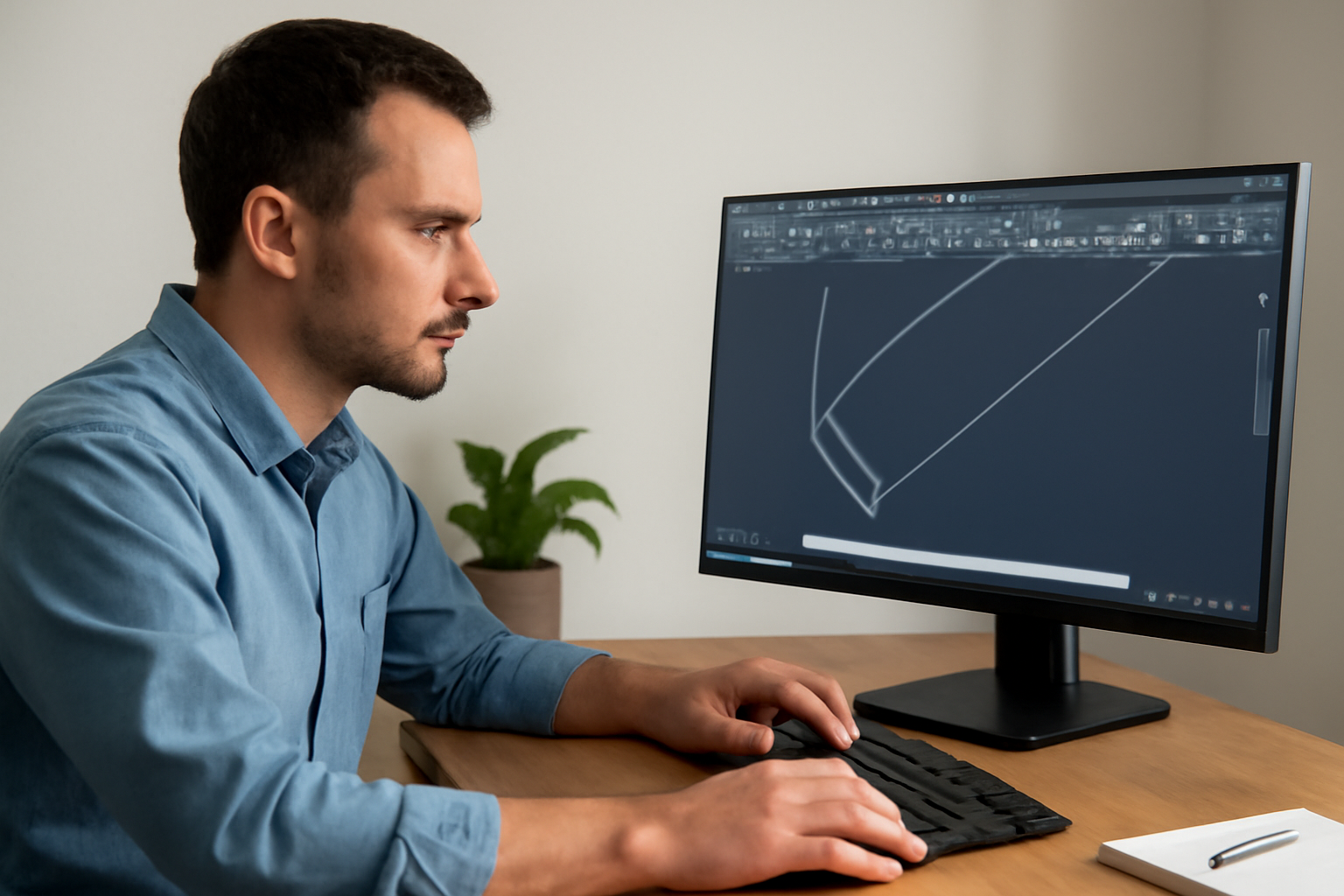 Команда CHAMFER фаска в AutoCAD
