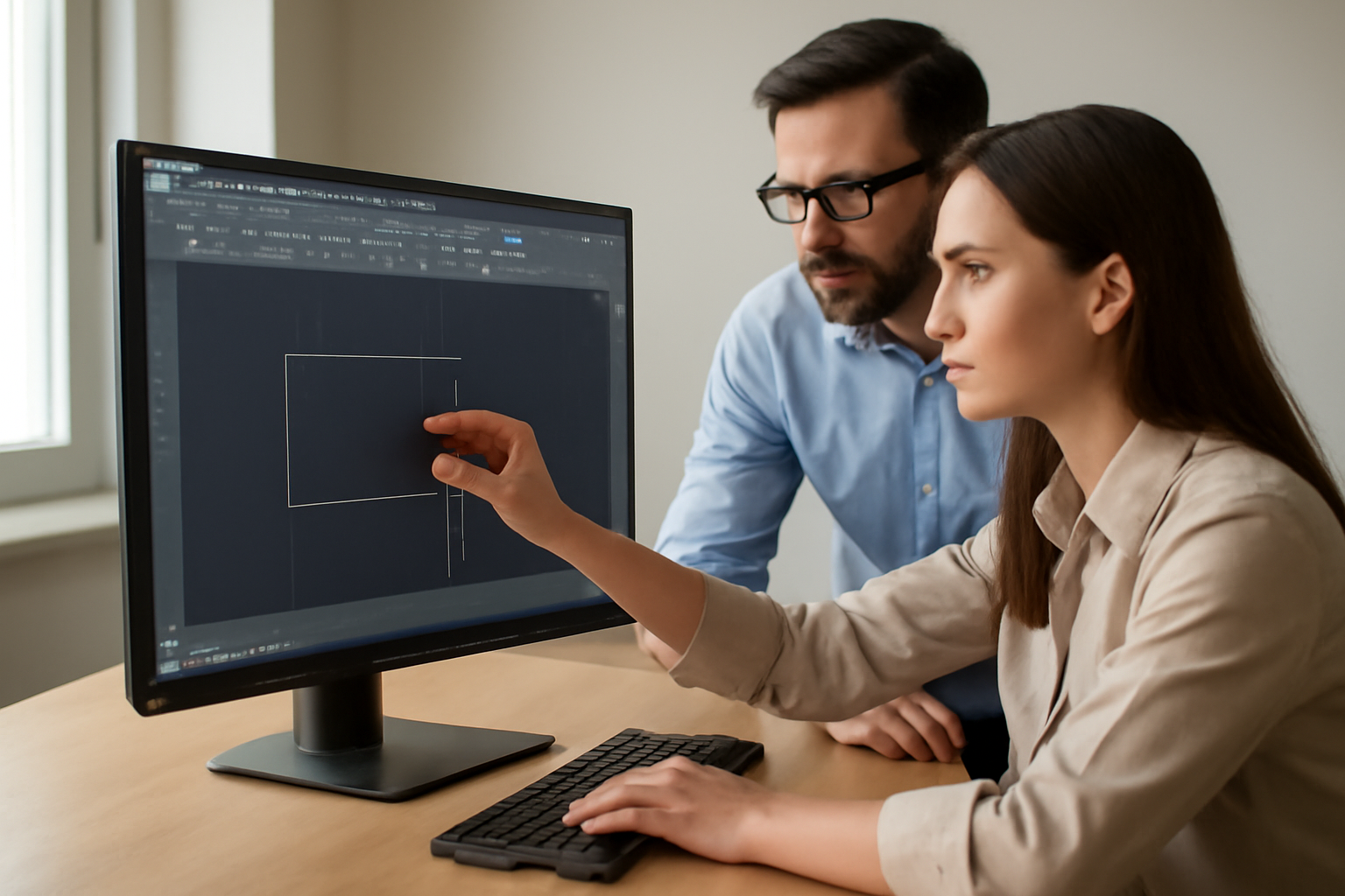 Команда STRETCH растяжение в AutoCAD
